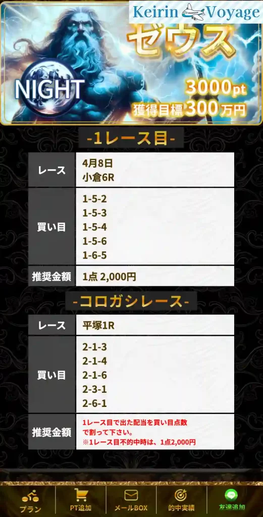 keirin-richi_20260408_n – Keirin Voyage 競輪リッチ ゼウス ナイト 2026年4月8日提供情報